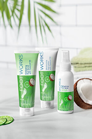 Footworks Hindistan Cevizi ve Misket Limonu Özlü Ayak Bakım Paketi