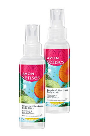 Tropical Mexicana Çarkıfelek ve Limon Kokulu Vücut Spreyi 100 Ml. İkili Set