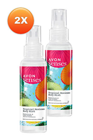 Tropical Mexicana Çarkıfelek ve Limon Kokulu Vücut Spreyi 100 Ml. İkili Set