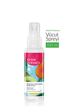 Tropical Mexicana Çarkıfelek ve Limon Kokulu Vücut Spreyi 100 Ml. Üçlü Set