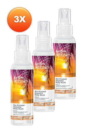 Senses Sun Kissed Sunsets Vücut Spreyi 100 Ml. Üçlü Set