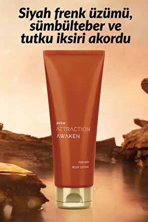 Attraction Awaken Kadın Vücut Losyonu 125 Ml. Üçlü Set