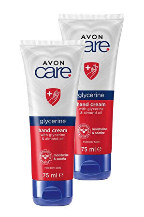 Care Gliserin ve Badem Yağı İçeren El Kremi 75 Ml. İkili Set