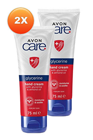 Care Gliserin ve Badem Yağı İçeren El Kremi 75 Ml. İkili Set