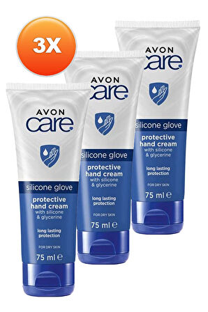 Care Silikon ve Gliserin İçeren El Kremi 75 Ml. Üçlü Set