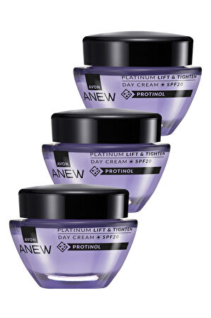 Anew Platinum Lift & Tighten Gündüz Kremi SPF20 50 Ml. Üçlü Set