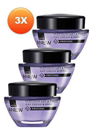 Anew Platinum Lift & Tighten Gündüz Kremi SPF20 50 Ml. Üçlü Set