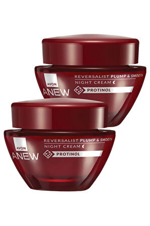 Anew Reversalist Plump & Smooth Gece Kremi 50 Ml. İkili Set