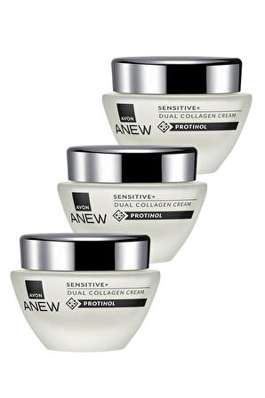 Anew Sensitive+ Çift Kollajen Krem 50 Ml. Üçlü Set