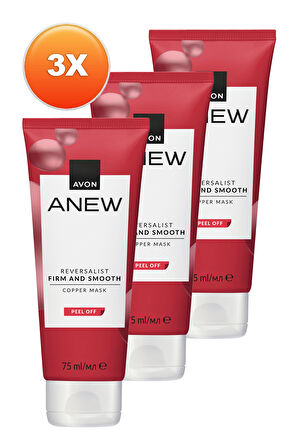 Anew Reversalist Firm and Smooth Bakır Maske 75 Ml. Üçlü Set