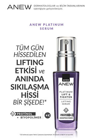 Anew Platinum Lift & Tighten Lifting Serum 30 Ml. İkili Set