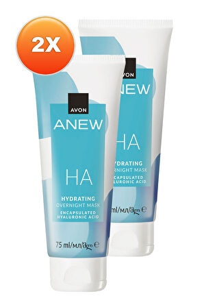 Anew Hyalüronik Asit İçeren Gece Maskesi 75 Ml. İkili Set