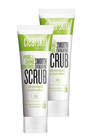 Clearskin Gözenek ve Parlaklık Kontrolü İçin Yüz Peelingi 75 Ml. İkili Set