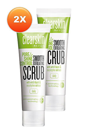 Clearskin Gözenek ve Parlaklık Kontrolü İçin Yüz Peelingi 75 Ml. İkili Set