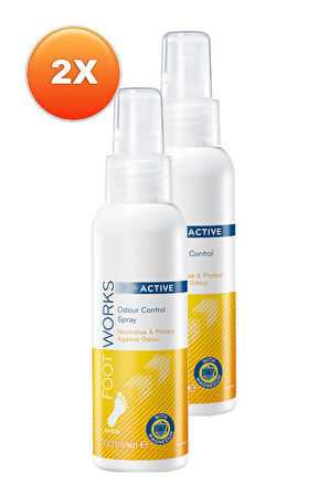 Foot Works Active Ayak Koku Kontrol Spreyi 100 Ml. İkili Set