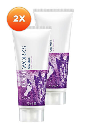 Footworks Lavanta Özlü Ayak Kil Maskesi 75 Ml. İkili Set