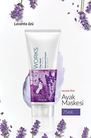 Footworks Lavanta Özlü Ayak Kil Maskesi 75 Ml. İkili Set