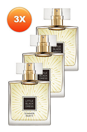 Little Black Dress Summer Party Kadın Parfüm Edp 50 Ml. Üçlü Set