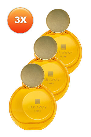 Far Away Shine Kadın Parfüm Edp 50 Ml. Üçlü Set