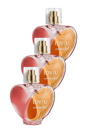 Lov U Connected Kadın Parfüm Edp 50 Ml. Üçlü Set