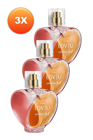 Lov U Connected Kadın Parfüm Edp 50 Ml. Üçlü Set