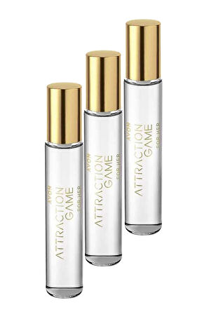 Attraction Game Kadın Parfüm Edp 10 Ml. Üçlü Set