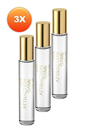 Attraction Game Kadın Parfüm Edp 10 Ml. Üçlü Set