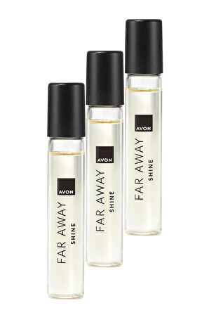 Far Away Shine Kadın Parfüm Edp 10 Ml. Üçlü Set