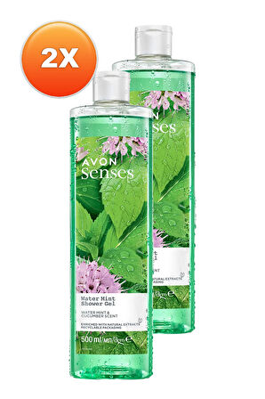 Senses Water Mint Nane ve Salatalık Kokulu Duş Jeli 500 Ml. İkili Set