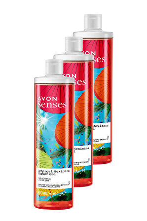 Tropical Mexicana Çarkıfelek ve Limon Kokulu Duş Jeli 500 Ml. Üçlü Set