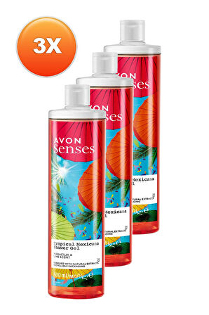 Tropical Mexicana Çarkıfelek ve Limon Kokulu Duş Jeli 500 Ml. Üçlü Set
