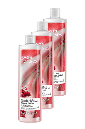 Senses Hindistan Cevisi Sütü ve Böğürtlen Kokulu Duş Kremi 500 Ml. Üçlü Set