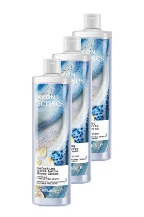 Senses Rahatlatıcı Yulaf Sütü ve Peygamber Çiçeği Duş Kremi 500 Ml. Üçlü Set