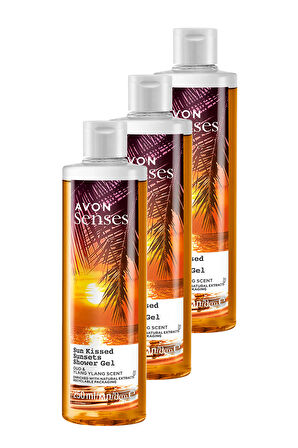 Senses Sun Kissed Sunsets Duş Jeli 250 Ml. Üçlü Set