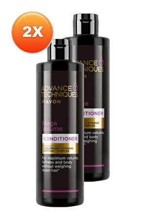 Advance Techniques Mega Volume Hacim Veren Saç Kremi 250 Ml. İkili Set