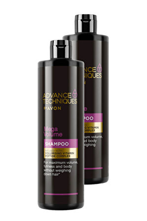 Advance Techniques Mega Volume Hacim Veren Şampuan 400 Ml. İkili Set