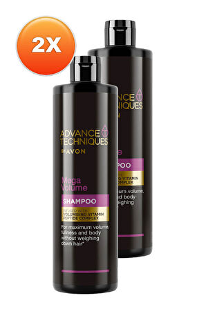 Advance Techniques Mega Volume Hacim Veren Şampuan 400 Ml. İkili Set