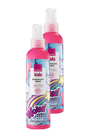 Kids Wow Çocuklar İçin Meyve Kokulu Saç Açıcı Sprey 200 ML. İkili Set