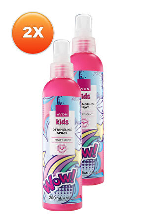 Kids Wow Çocuklar İçin Meyve Kokulu Saç Açıcı Sprey 200 ML. İkili Set