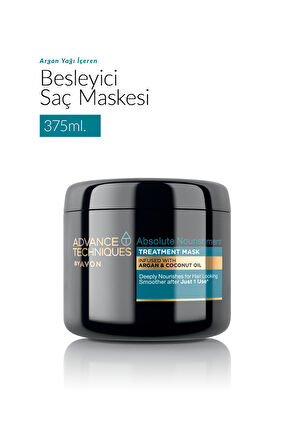 Advance Techniques Argan ve Hindistan Cevizi Yağı İçeren Saç Maskesi 375 Ml. Üçlü Set