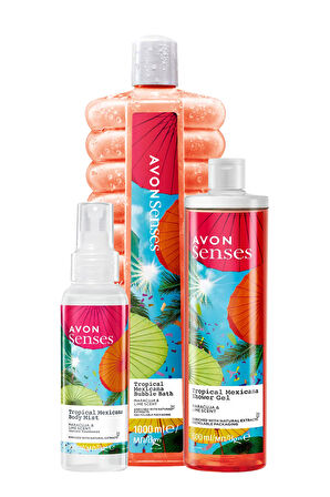 Tropical Mexicana Banyo Köpüğü Duş Jeli ve Vücut Spreyi Paketi
