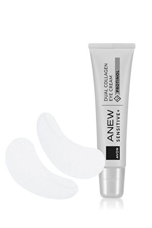 Anew Sensitive+ Dual Collagen Göz Kremi ve Silikon Kırışıklık Pedi Paketi