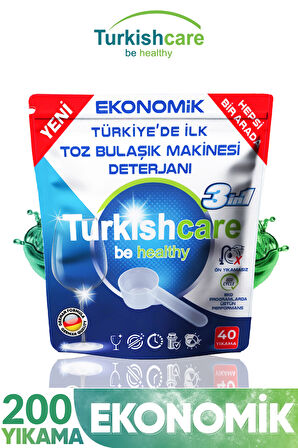 Hepsi Bir Arada Bulaşık Makinesi Deterjanı Toz 40x5 200 Yıkama