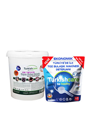 Toz Bulaşık Makinesi Deterjanı ve Kova Islak Mendil Paketi
