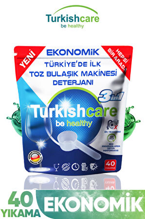 Toz Bulaşık Makinesi Deterjanı ve Cam Temizleyici Sprey Paketi