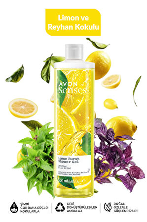 Limon Reyhan Kantaron Bergamot ve Yeşil Çay Kokulu Duş Jeli Paketi