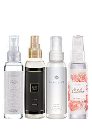 Perceive Little Black Dress Pur Blanca ve Celebre Vücut Spreyi Paketi