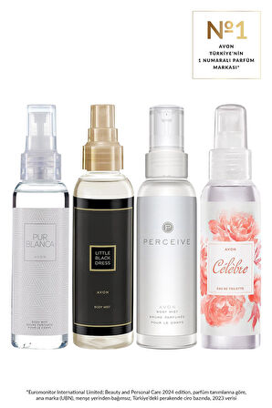 Perceive Little Black Dress Pur Blanca ve Celebre Vücut Spreyi Paketi