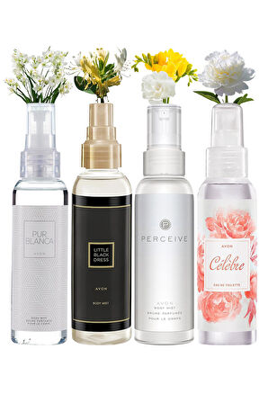 Perceive Little Black Dress Pur Blanca ve Celebre Vücut Spreyi Paketi