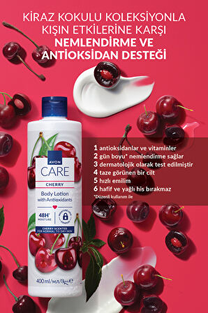 Avokado ve Nar Özü İçeren Kiraz Kokulu Üçlü Vücut Losyonu Paketi